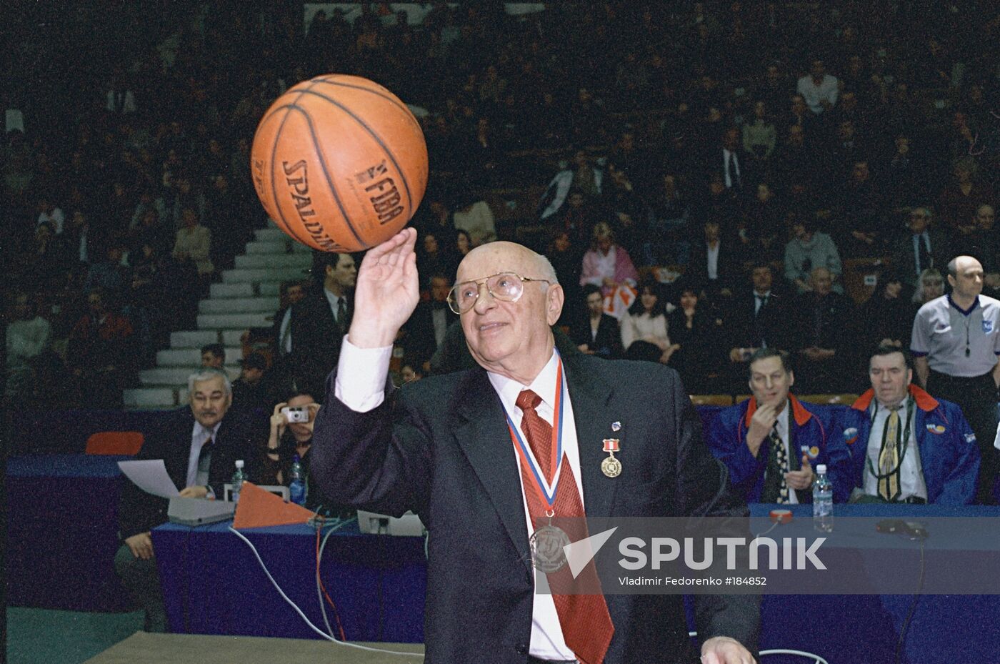 Gomelsky basketball coach 75 birthday CSKA sports complex