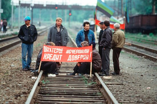 Shakhty Rostov Region miners strike
