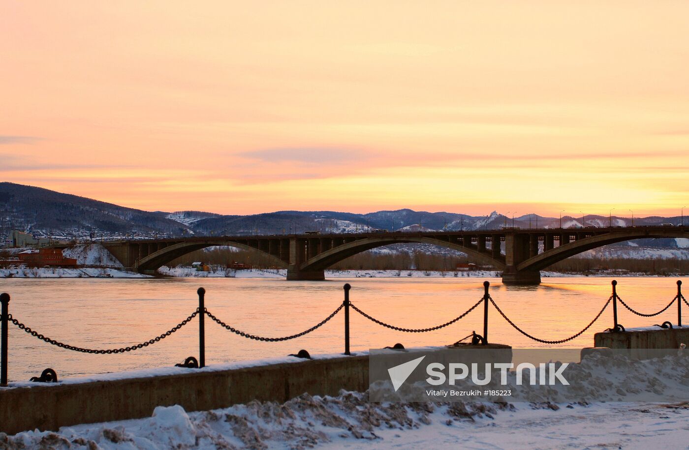Krasnoyarsk in winter