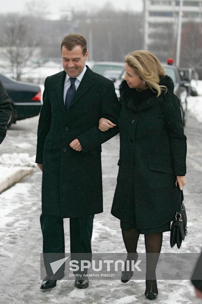 Dmitry and Svetlana Medvedev