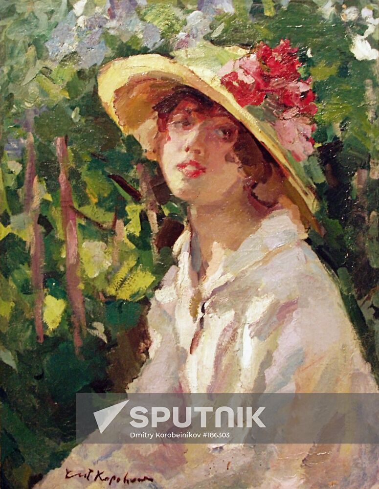 Konstantin Korovin portrait young lady