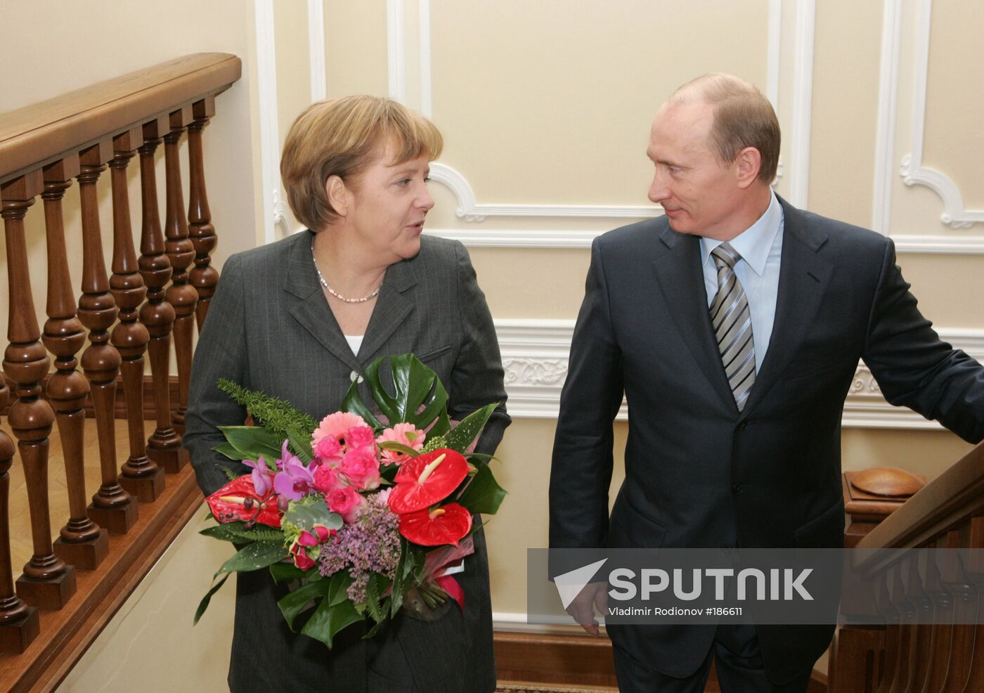Angela Merkel Vladimir Putin 