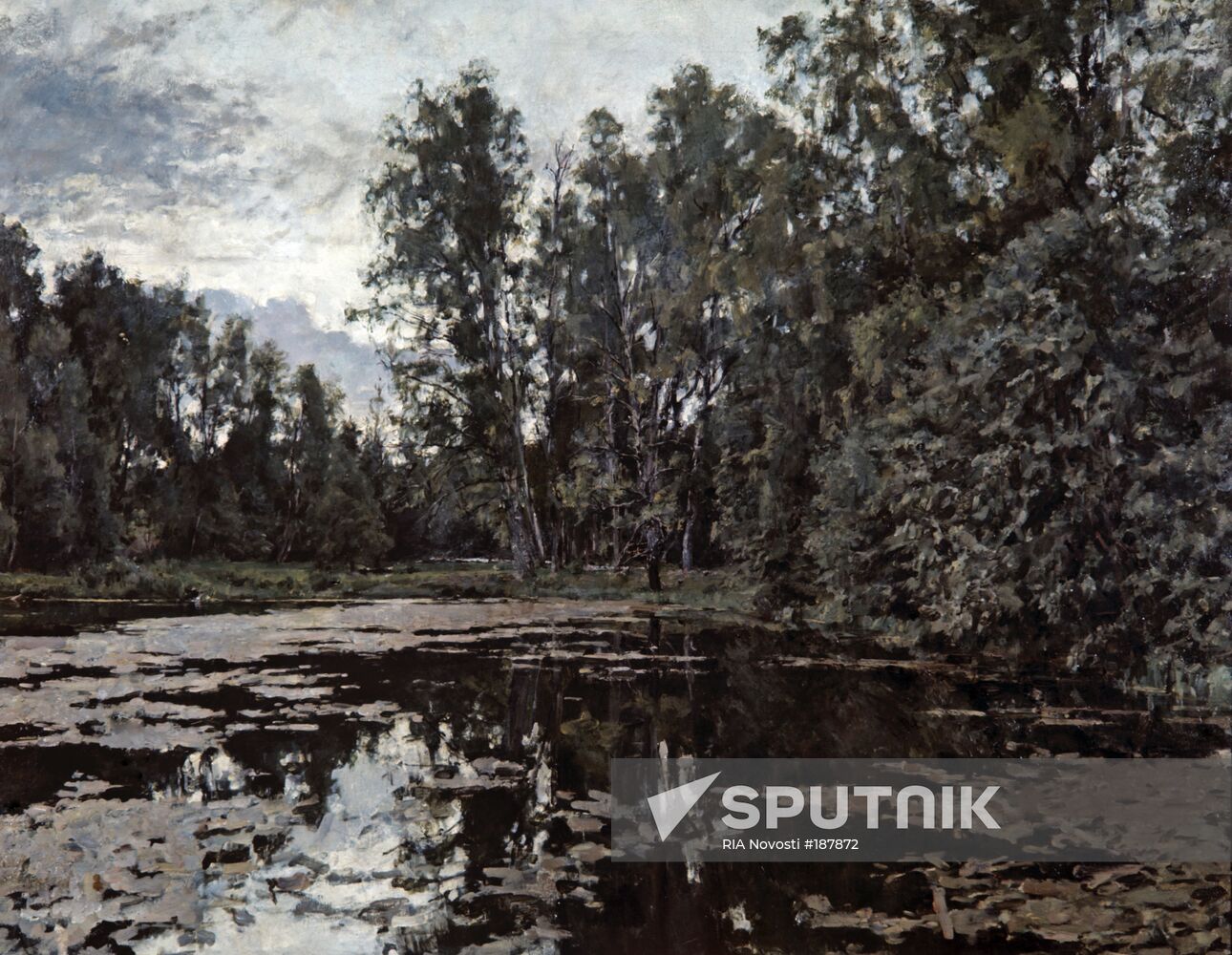 Serov painting “Overgrown Pond” 