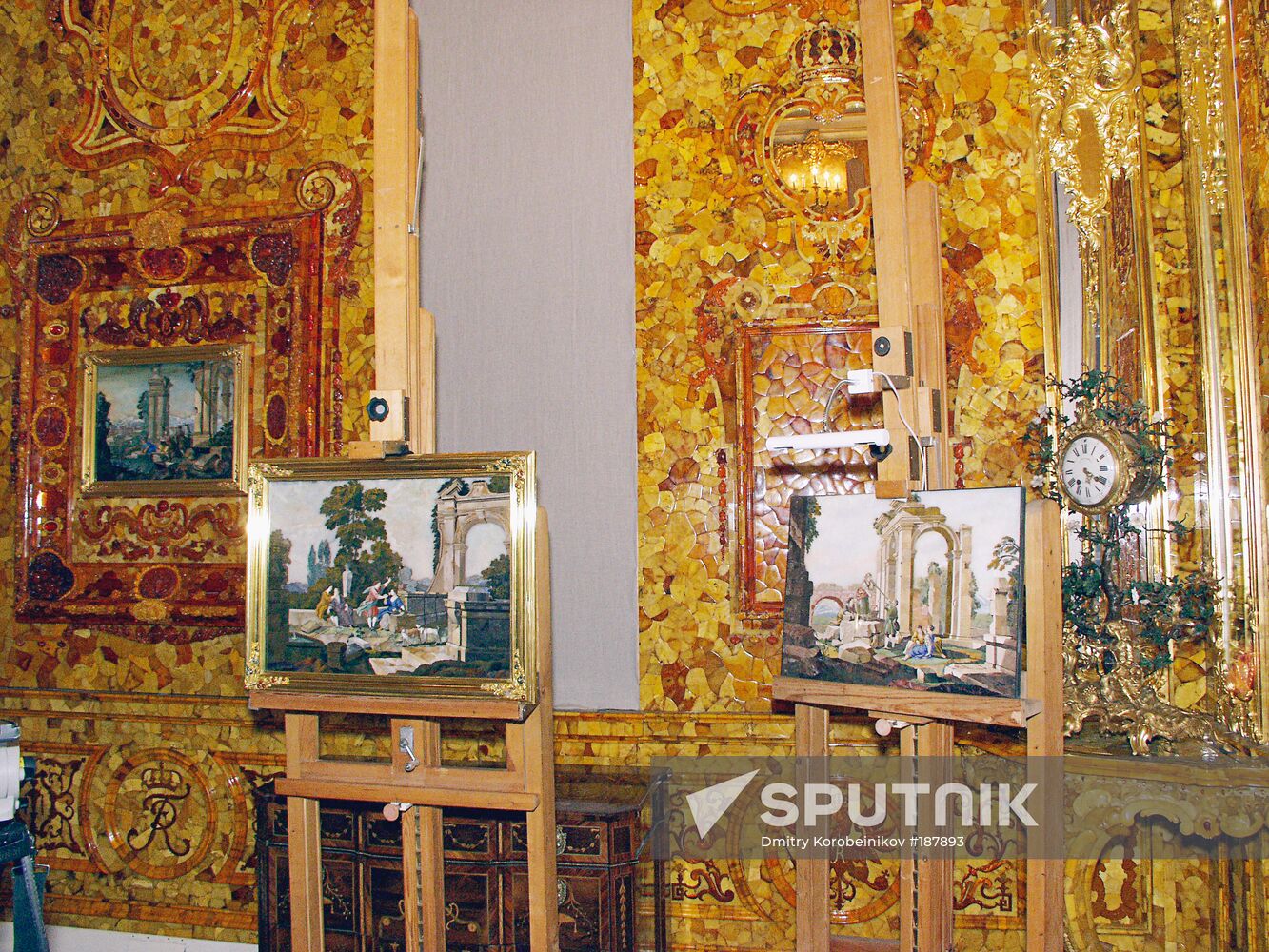 Amber Room restoration Catherine Palace Pushkin