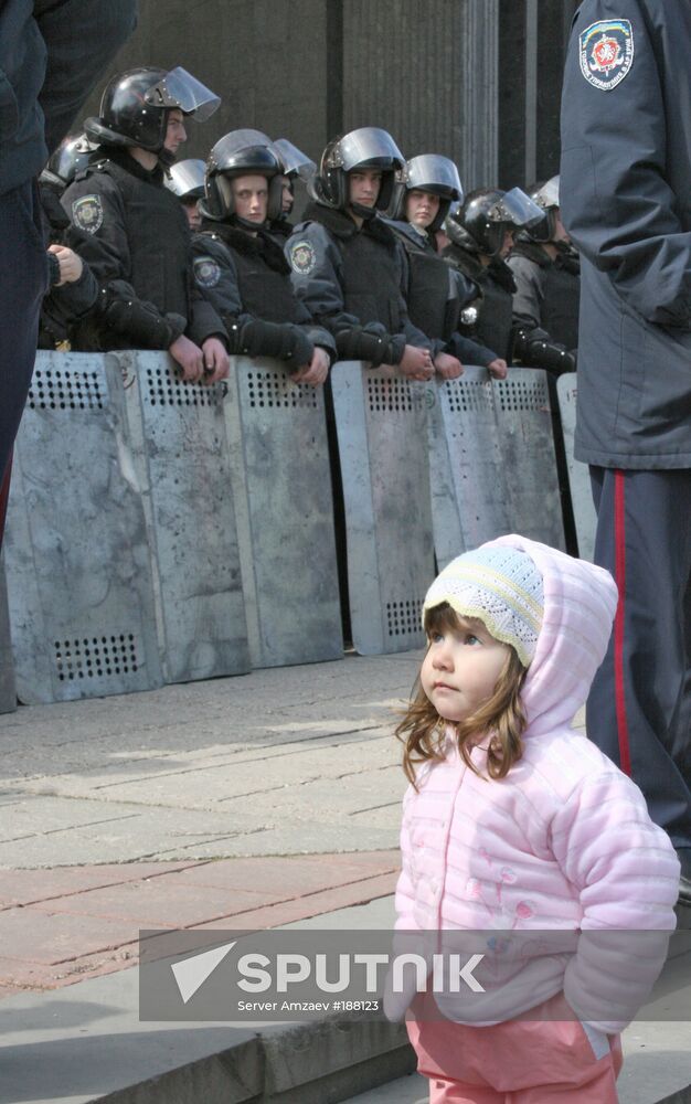 Crimean Tatar demonstration