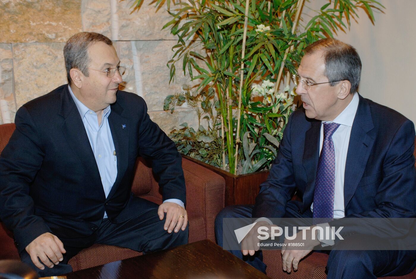 Sergei Lavrov and Ehud Barak