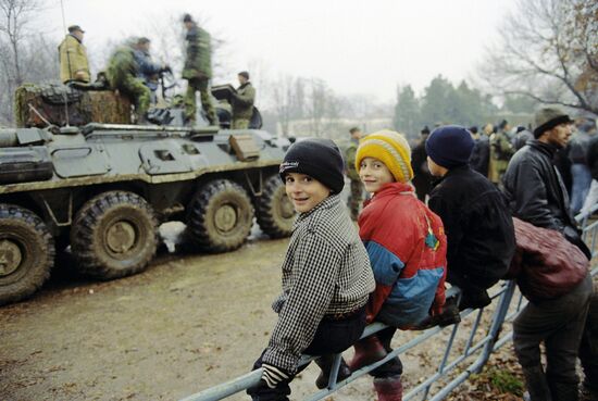 Chechnya Gudermes troops