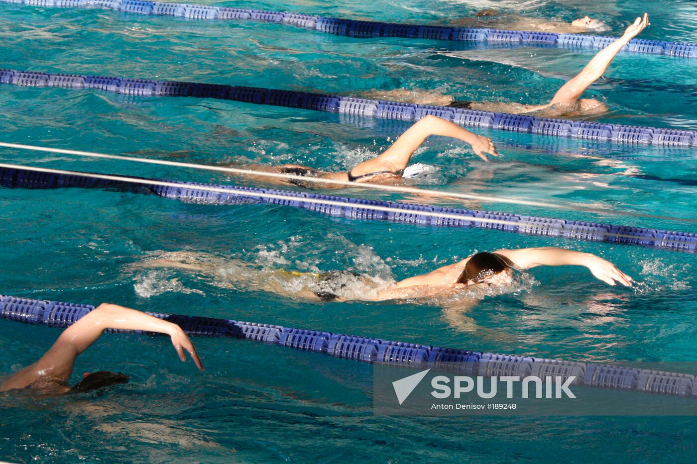 Training of the Russian national swimming team 