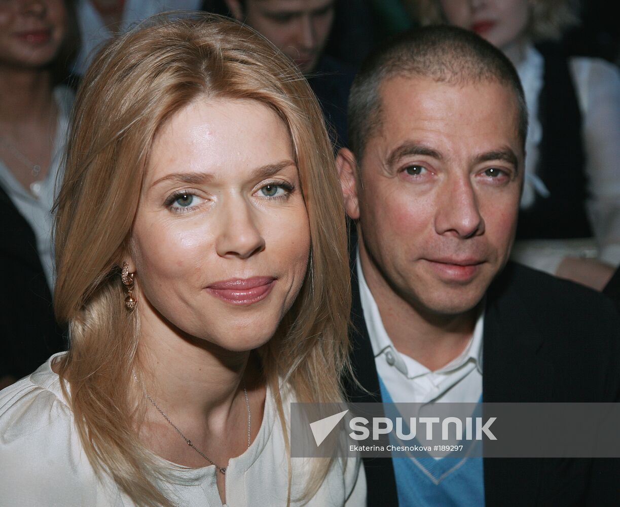 Restorer Arkady Novikov with his wife