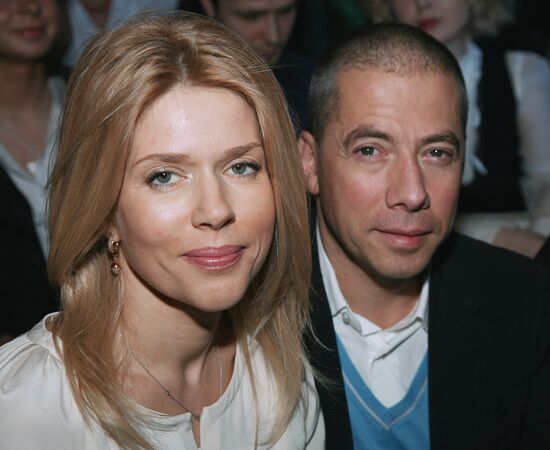 Restorer Arkady Novikov with his wife 