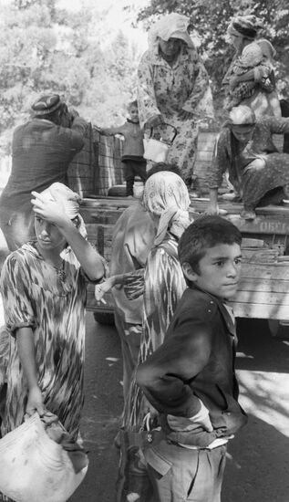 REFUGEES KURGAN TYUBE REGION