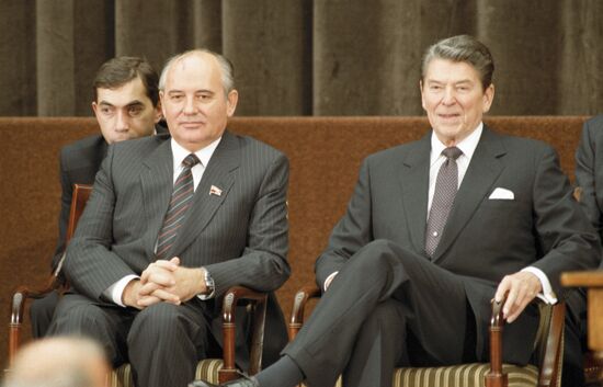 GORBACHEV REAGAN SUMMIT GENEVA