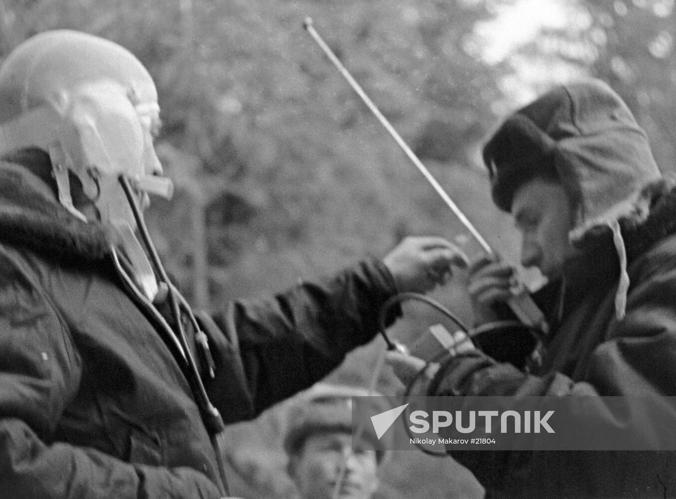 Belyayev and Leonov at Voskhod-2 landing site