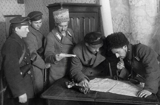 STAFF MAP PETROGRAD