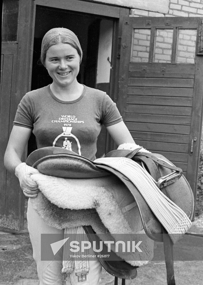 Irina Karachayeva, U.S.S.R. riding champion