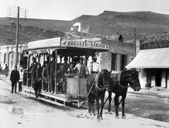 HORSE TRAMWAY TROOPS ESCORT BAKU