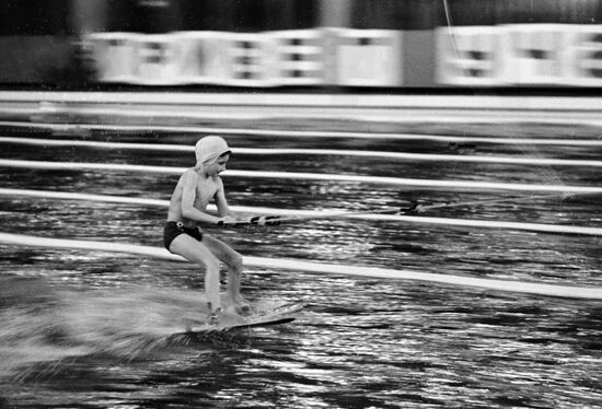 BOY  WATER SKIING