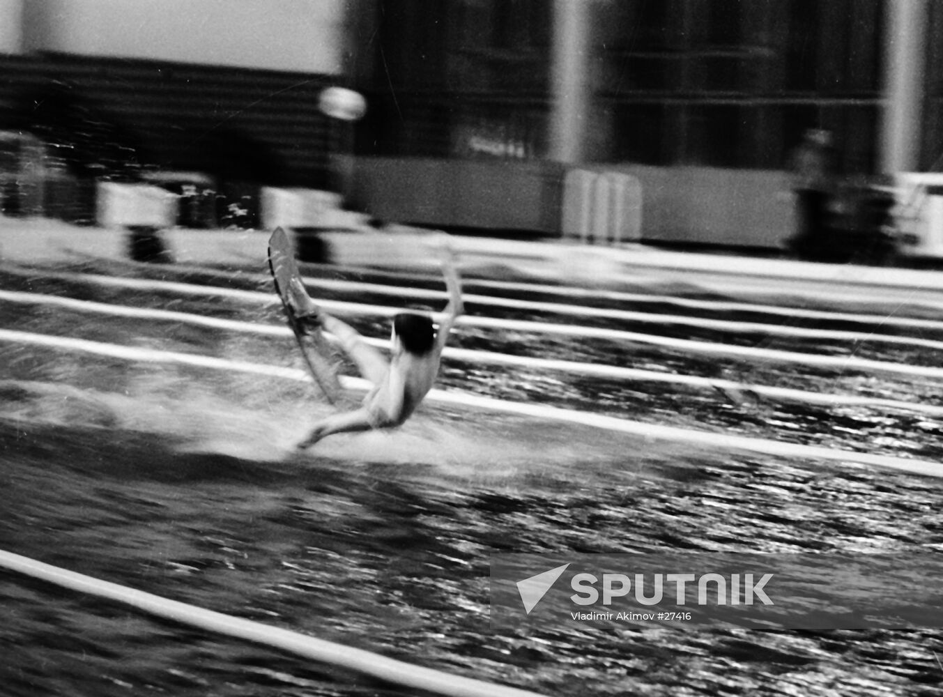 BOY  WATER SKIING