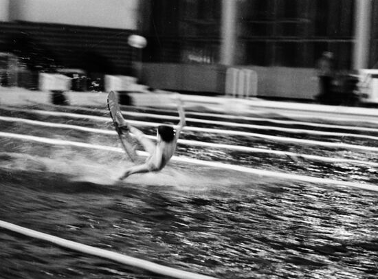 BOY  WATER SKIING