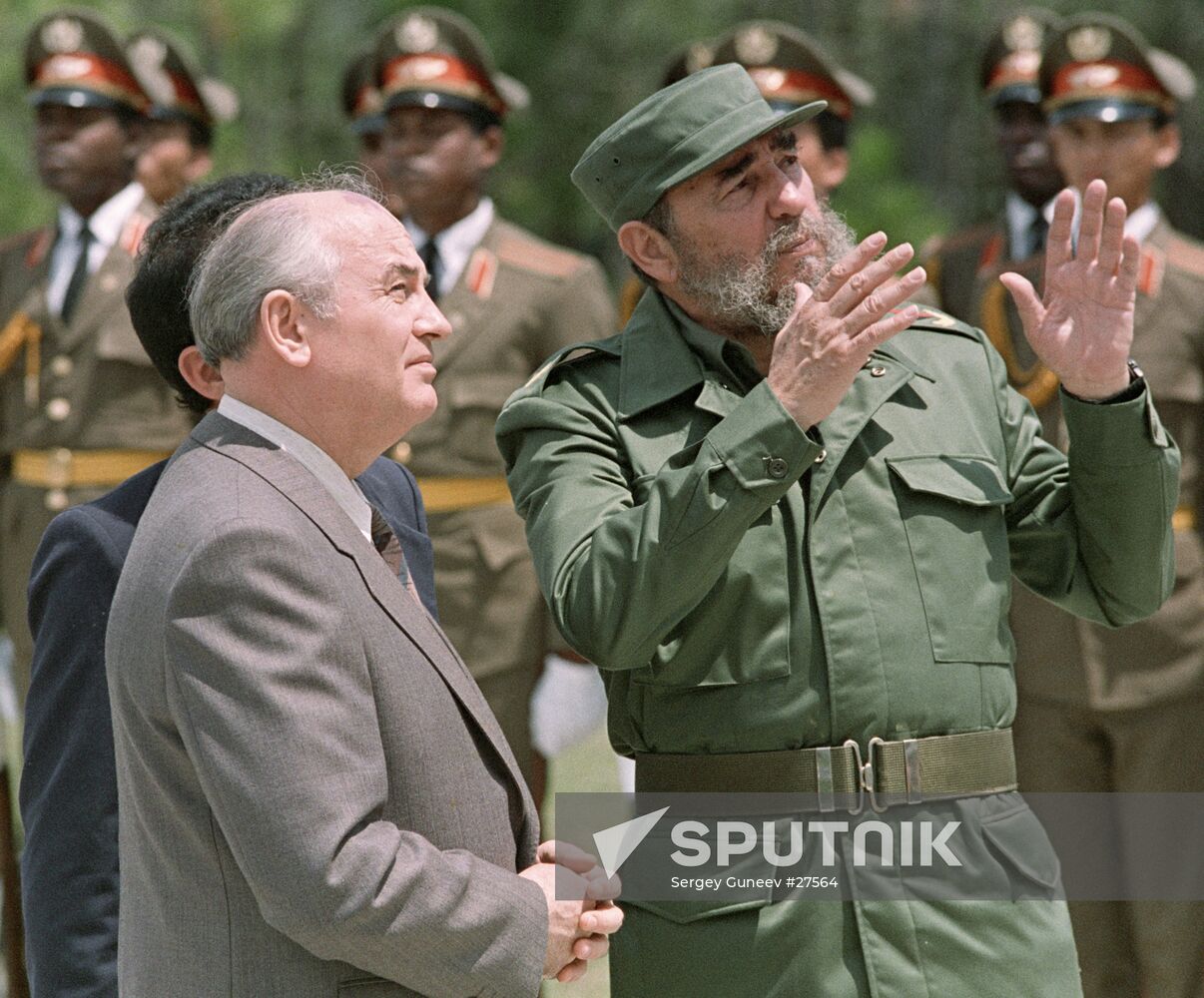 CUBA CASTRO MEETING VISIT GORBACHEV