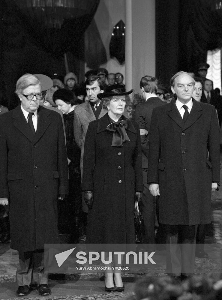 THATCHER DELEGATION FUNERAL