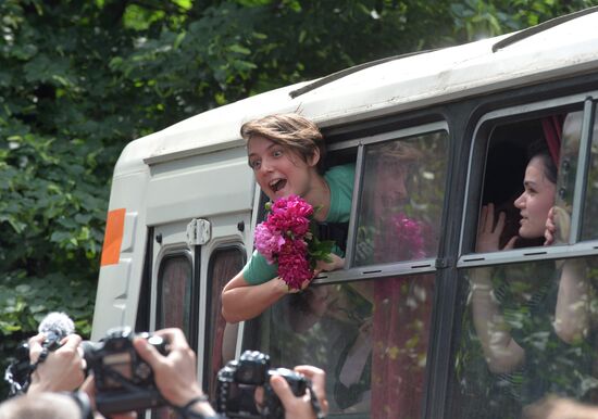 LGBT activists campaign in Moscow