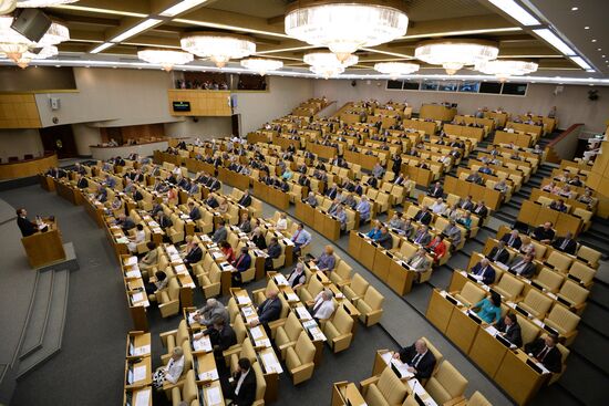 State Duma's plenary meeting