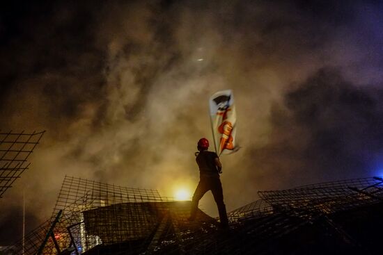 Protesters clash with police in Turkey