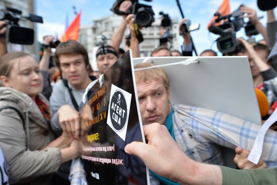 Opposition march in Moscow