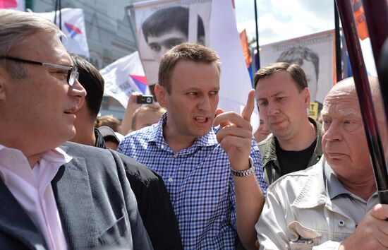 Opposition march in Moscow