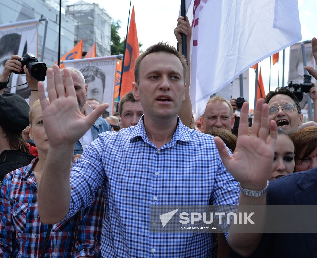 Opposition march in Moscow