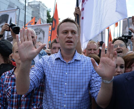 Opposition march in Moscow