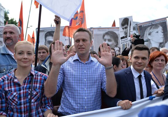 Opposition march in Moscow