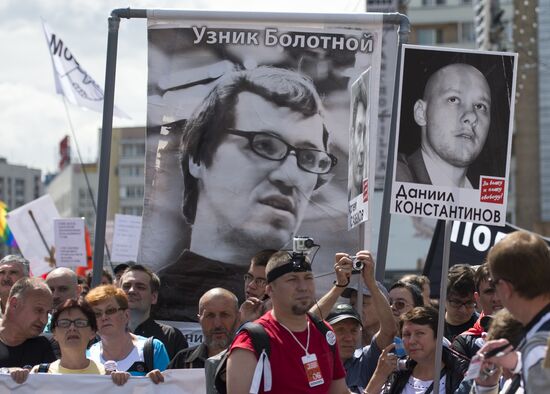 Opposition march in Moscow