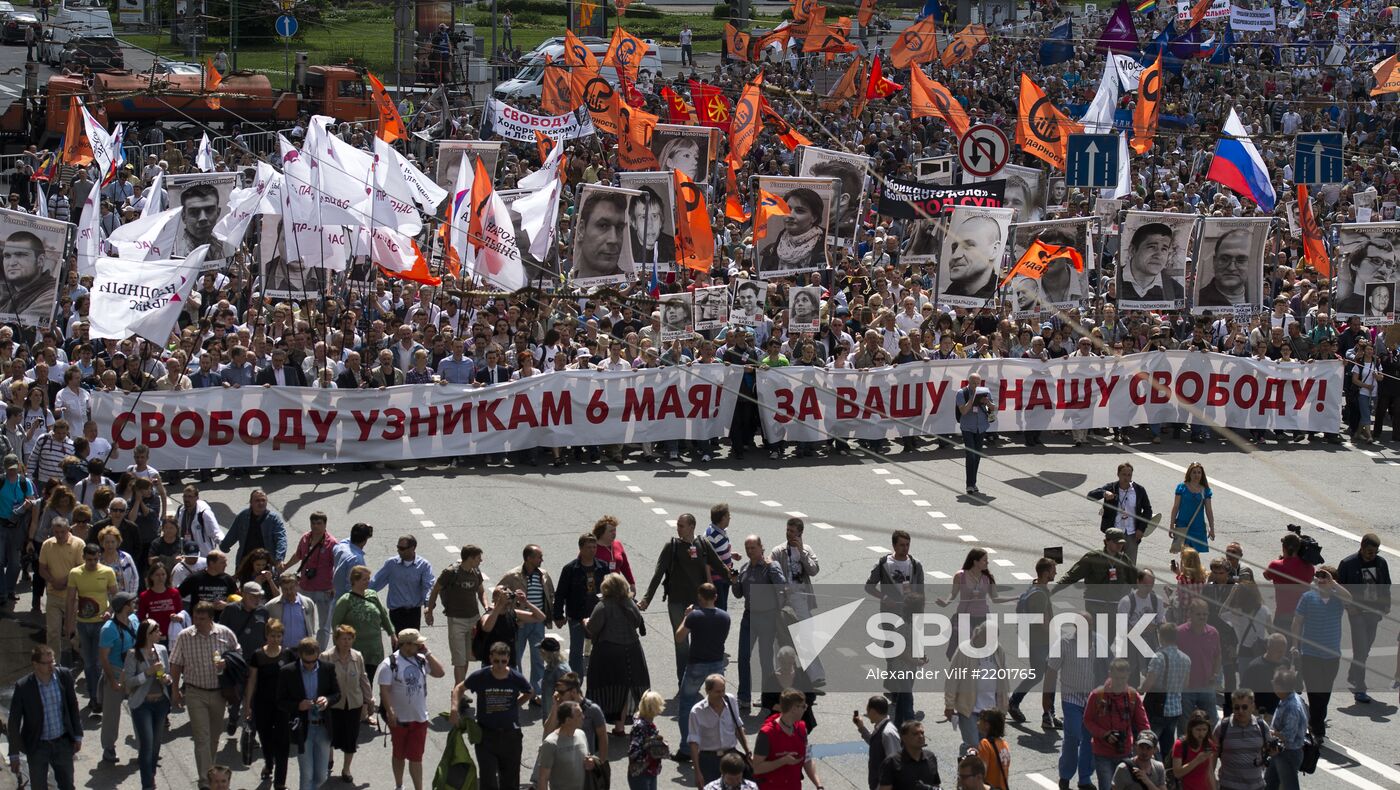 Opposition march in Moscow