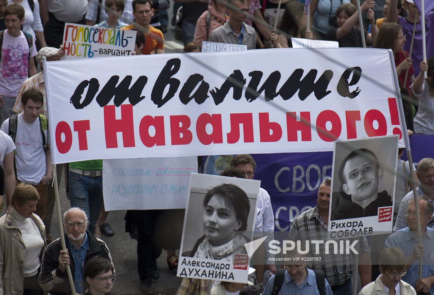 Opposition march in Moscow