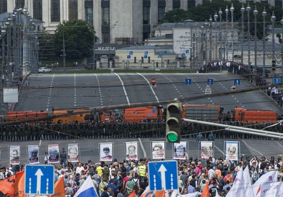 Opposition march in Moscow