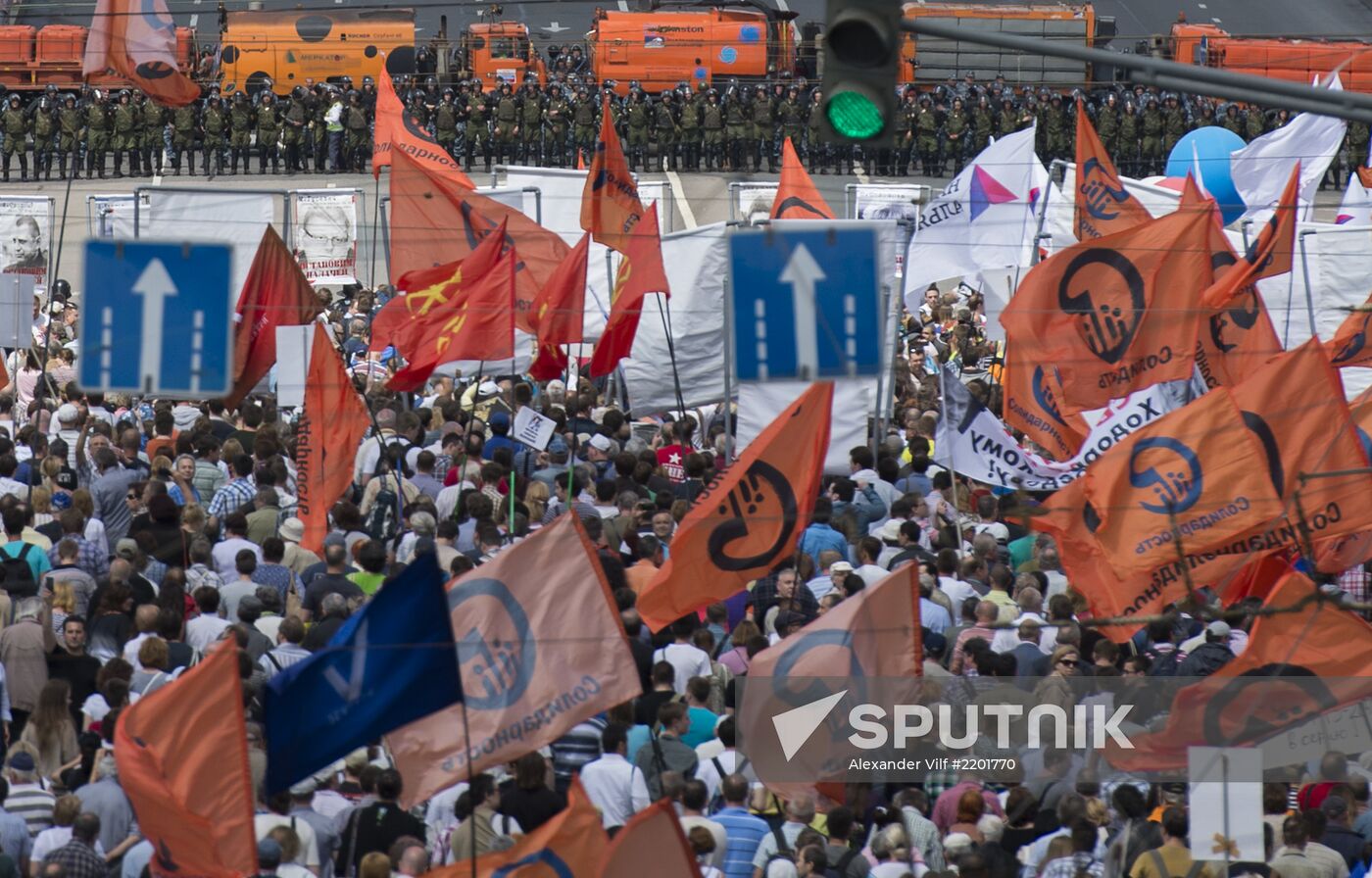 Opposition march in Moscow