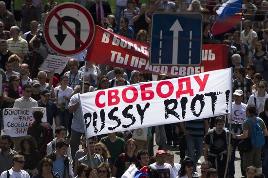 Opposition march in Moscow