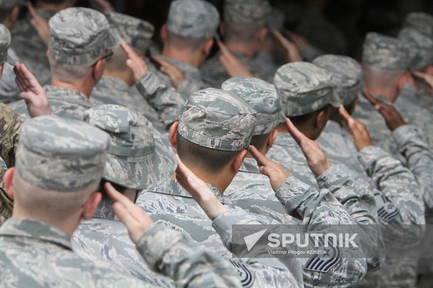 Change of command in US Air Base at Manas Airport