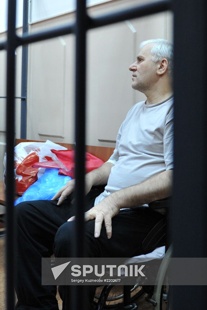 Detained Makhachkala Mayor Said Amirov at Basmanny Court