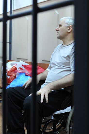 Detained Makhachkala Mayor Said Amirov at Basmanny Court