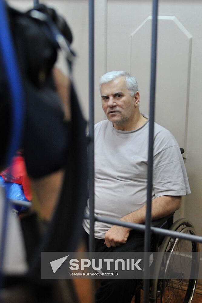 Detained Makhachkala Mayor Said Amirov at Basmanny Court