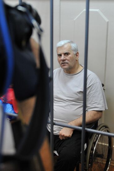 Detained Makhachkala Mayor Said Amirov at Basmanny Court