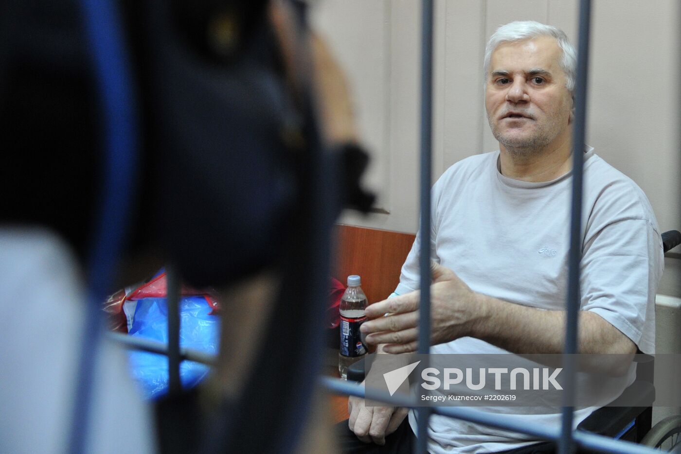Detained Makhachkala Mayor Said Amirov at Basmanny Court