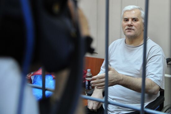 Detained Makhachkala Mayor Said Amirov at Basmanny Court