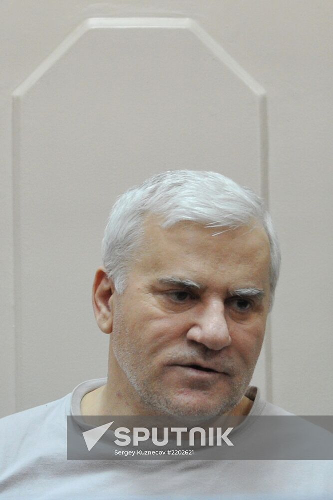 Detained Makhachkala Mayor Said Amirov at Basmanny Court