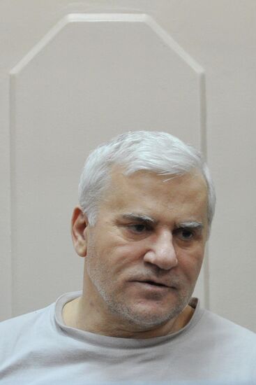 Detained Makhachkala Mayor Said Amirov at Basmanny Court
