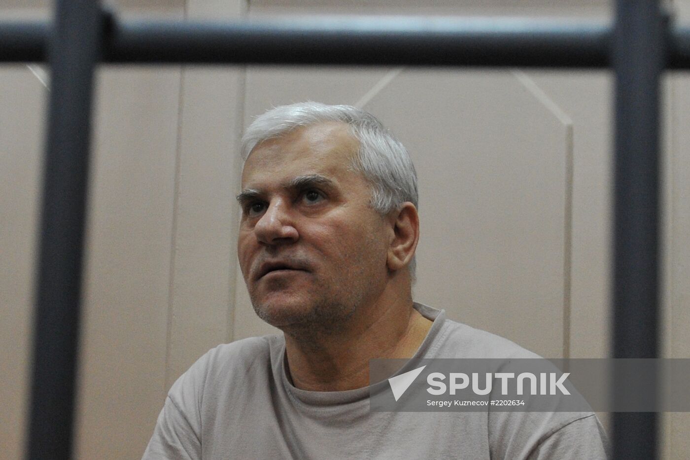 Detained Makhachkala Mayor Said Amirov at Basmanny Court