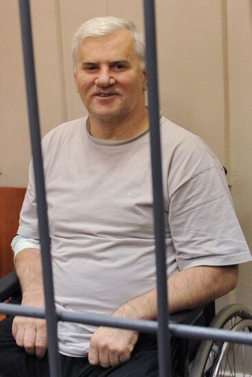 Detained Makhachkala Mayor Said Amirov at Basmanny Court